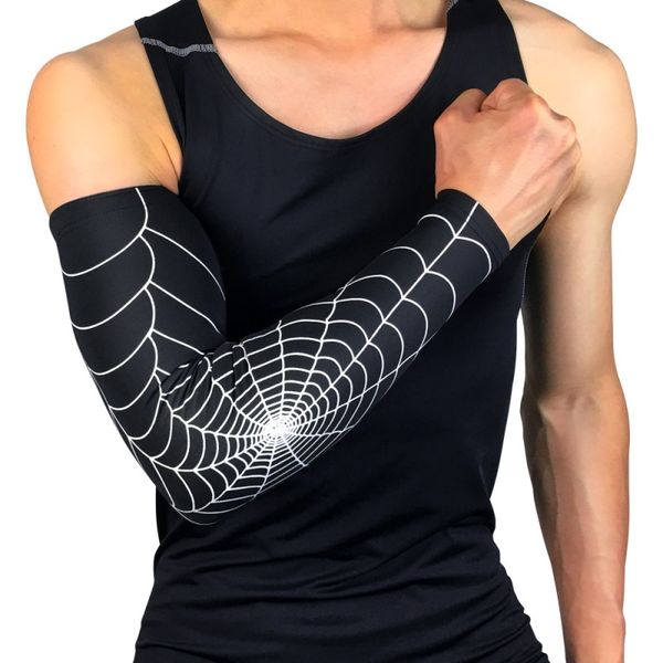 2018 1pc bike arm covers golf sports elbow pads uv protector running cycling arm spider net printed sleeves bicycle, Black
2018 1pc bike arm covers golf sports elbow pads uv protector running cycling arm spider net printed sleeves bicycle, Black