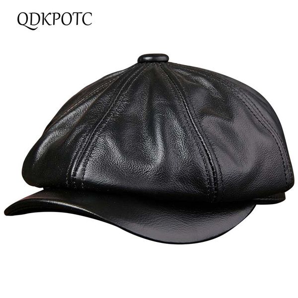 qdkpotc 2018 men's real genuine cow leather brand newsboy /beret hat octagonal cap winter warm caps& men with ears ear flap hats, Blue;gray
qdkpotc 2018 men's real genuine cow leather brand newsboy /beret hat octagonal cap winter warm caps& men with ears ear flap hats, Blue;gray