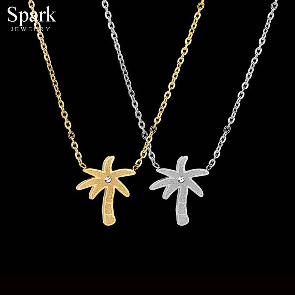 316l stainless steel cz stone coconut tree necklace gold color simple plant pendant necklace for women jewelry, Silver
316l stainless steel cz stone coconut tree necklace gold color simple plant pendant necklace for women jewelry, Silver