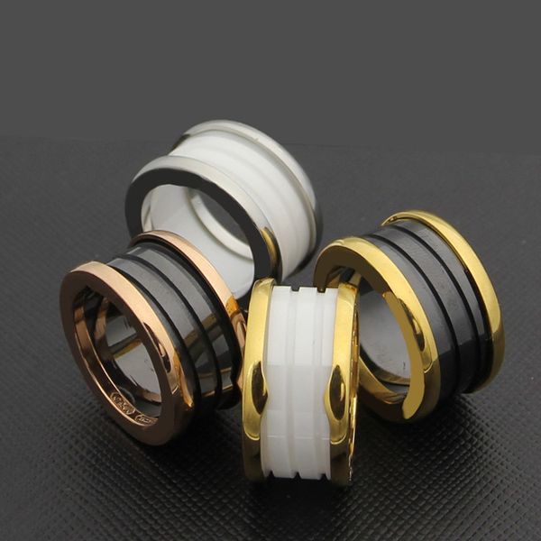 Whorl black white ceramic ring ro e gold ilver metal color titanium tainle teel bv band ring famou brand couple ring, Silver
Whorl black white ceramic ring ro e gold ilver metal color titanium tainle teel bv band ring famou brand couple ring, Silver