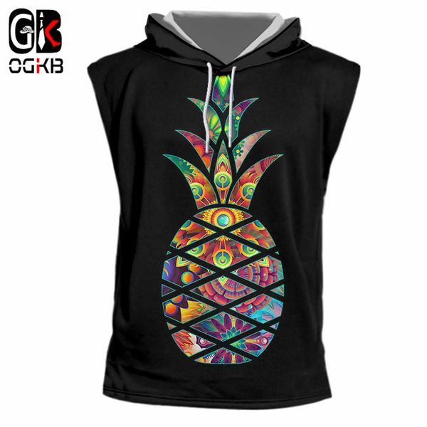 ogkb black tank men/women' new harajuku 3d funny print pineapple hooded tankman hiphop streetwear sleeveless pullovers, White;black
ogkb black tank men/women' new harajuku 3d funny print pineapple hooded tankman hiphop streetwear sleeveless pullovers, White;black