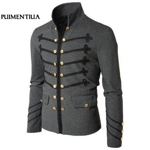 puimentiua autumn winter patchwork stand collar men jacket slim vintage long sleeve jacket for male chaqueta hombre, Black;brown
puimentiua autumn winter patchwork stand collar men jacket slim vintage long sleeve jacket for male chaqueta hombre, Black;brown