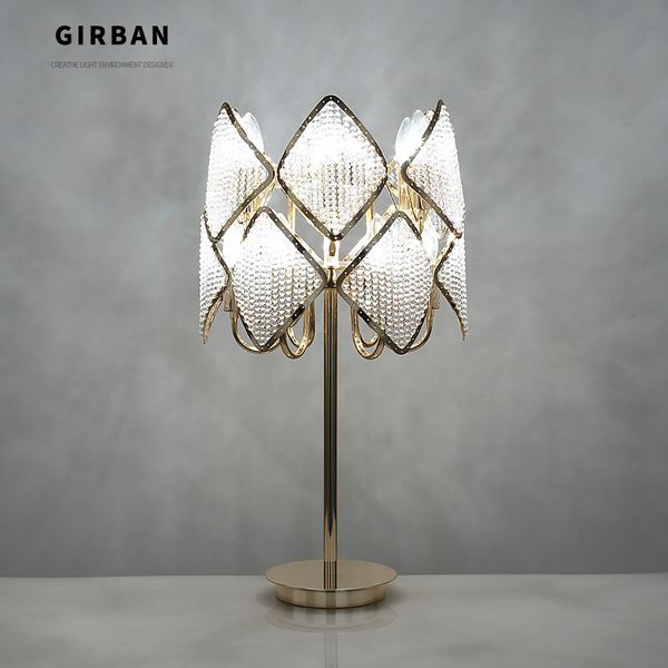 modern bedroom bedside table lamp foyer art decoration light gold color table lamps e14 led bulbs handmade beaded crystal lampshade
modern bedroom bedside table lamp foyer art decoration light gold color table lamps e14 led bulbs handmade beaded crystal lampshade