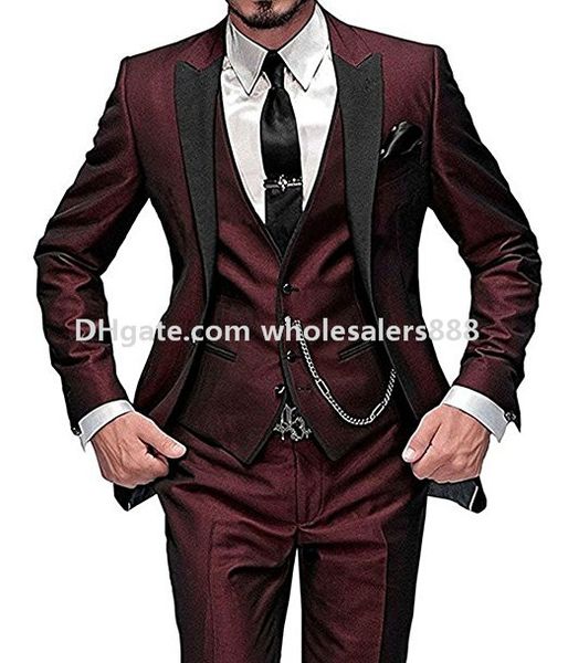 custom made groomsmen peak lapel groom tuxedos ticket pocket men suits wedding/prom/dinner man blazer(jacket+pants+tie+vest) k795, Black;gray 
custom made groomsmen peak lapel groom tuxedos ticket pocket men suits wedding/prom/dinner man blazer(jacket+pants+tie+vest) k795, Black;gray
