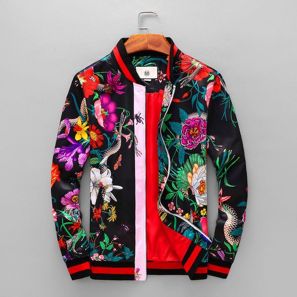 men's jacket jacket fashion 2018 new fashion men's flower bird print jacket new product 18 new style, Black;brown
men's jacket jacket fashion 2018 new fashion men's flower bird print jacket new product 18 new style, Black;brown