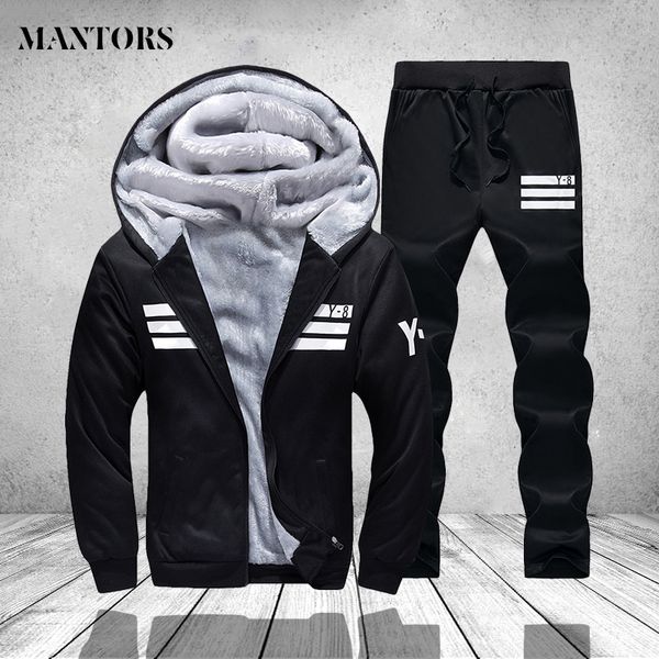 mens sportswear set casual winter warm tracksuit men sets two pieces fleece hooded jacket pants black sweatsuits men track suit, Gray
mens sportswear set casual winter warm tracksuit men sets two pieces fleece hooded jacket pants black sweatsuits men track suit, Gray