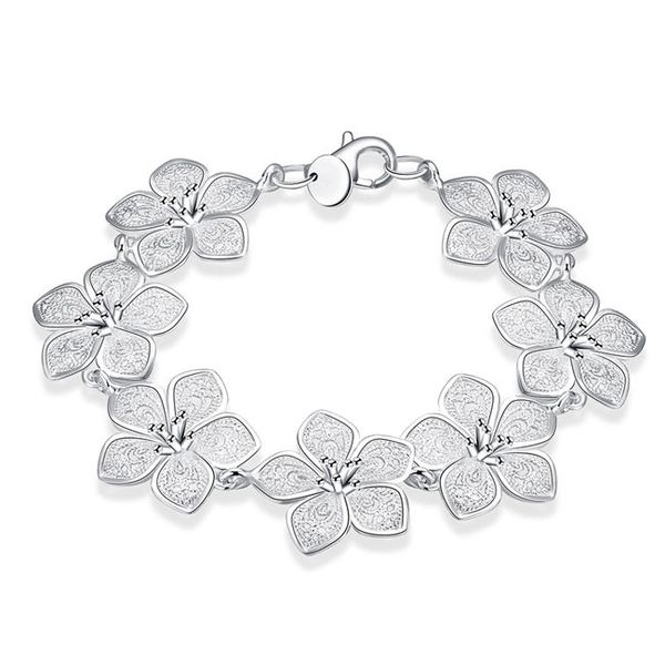 flower bracelet sterling silver plated bracelet spb317; sale men and women 925 silver bracelet link, chain, Black
flower bracelet sterling silver plated bracelet spb317; sale men and women 925 silver bracelet link, chain, Black