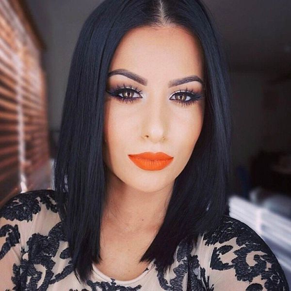 black short bob straight heat resistant hair wig no bangs synthetic full wig, Black;brown
black short bob straight heat resistant hair wig no bangs synthetic full wig, Black;brown