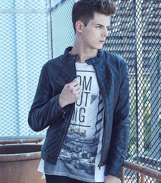 men's autumn winter boutique of the european and american fashion new fashion trend personality slimming pu leather jacket m-3xl, Black
men's autumn winter boutique of the european and american fashion new fashion trend personality slimming pu leather jacket m-3xl, Black