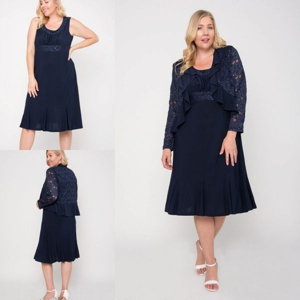 two pieces mother of the bride dresses jewel neck sleeveless knee length chiffon prom dresses with long sleeves lace applique ruffles jacket, Black;red
two pieces mother of the bride dresses jewel neck sleeveless knee length chiffon prom dresses with long sleeves lace applique ruffles jacket, Black;red