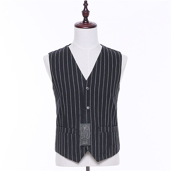 men british style suit vest black white stripes waistcoat gilet for men casual vintage pockets classic wedding vests coat male
men british style suit vest black white stripes waistcoat gilet for men casual vintage pockets classic wedding vests coat male