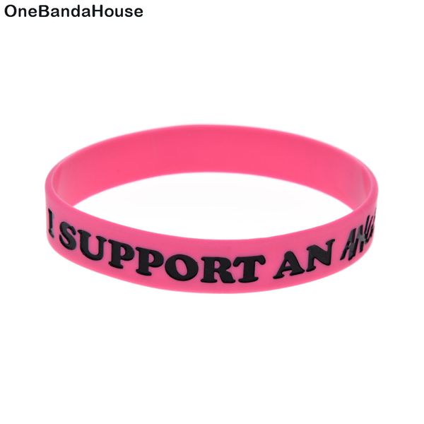 100pcs i support an angel silicone bracelet pink soft and flexible trendy decoration great for dairly wear, Black
100pcs i support an angel silicone bracelet pink soft and flexible trendy decoration great for dairly wear, Black