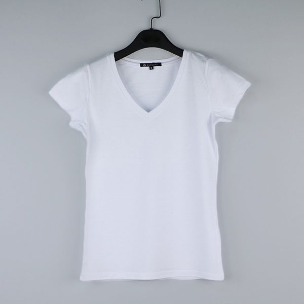 solid v-neck candy color cotton basic t -shirt women plain simple t shirt for women short sleeve female, White
solid v-neck candy color cotton basic t -shirt women plain simple t shirt for women short sleeve female, White