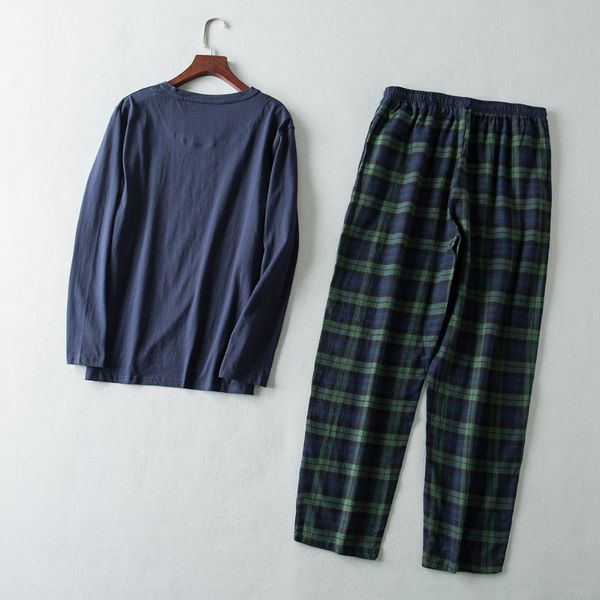 new pajamas for men spring and autumn long sleeve cotton sleepwear mens pajamas set, Black;brown
new pajamas for men spring and autumn long sleeve cotton sleepwear mens pajamas set, Black;brown