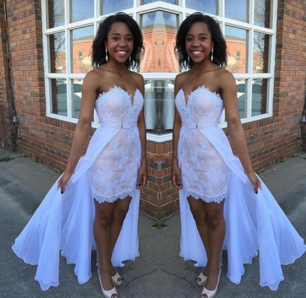 south african high low prom dresses sweetheart lace appliques evening gowns pink and white chiffon overskirts formal party dress mm35, Black
south african high low prom dresses sweetheart lace appliques evening gowns pink and white chiffon overskirts formal party dress mm35, Black