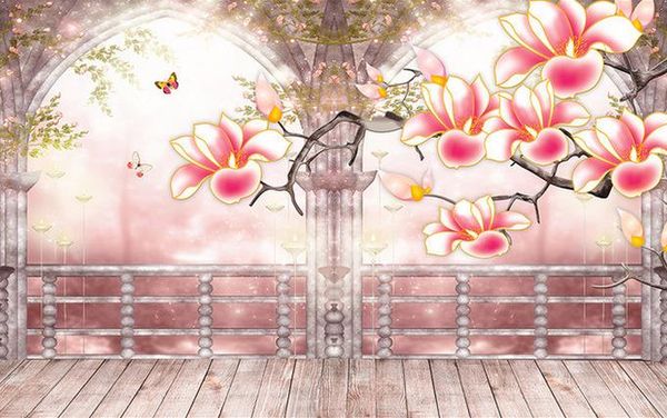 wall panel wallpaper fantasy magnolia roman column 3d extended space tv background wall art mural for living room large painting home decor
wall panel wallpaper fantasy magnolia roman column 3d extended space tv background wall art mural for living room large painting home decor