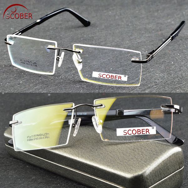 2017 selling brand titanium rimless ultra light frame can custom made myopia reading glasses pchromic progressive, Silver
2017 selling brand titanium rimless ultra light frame can custom made myopia reading glasses pchromic progressive, Silver