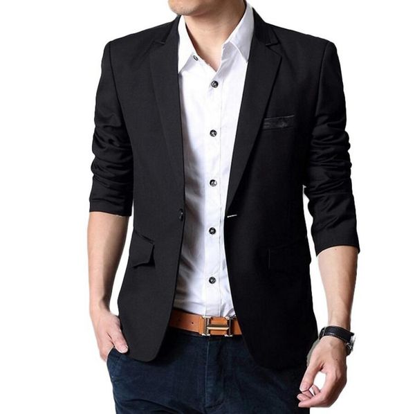 new men slim fashion fit blazers leisure men suit jacket blazer black formal occasion suit jacket, White;black
new men slim fashion fit blazers leisure men suit jacket blazer black formal occasion suit jacket, White;black