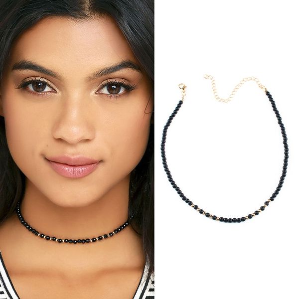 black/white gothic bohemian acrylic bead choker necklaces for women statement maxi bijoux collar chocker necklace collier f6024, Golden;silver
black/white gothic bohemian acrylic bead choker necklaces for women statement maxi bijoux collar chocker necklace collier f6024, Golden;silver