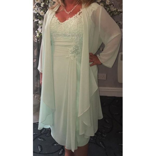 mint green tea length short mother of the bride dresses with jacket plus size 2019 v neck formal evening gown wedding guest dresses, Black;red
mint green tea length short mother of the bride dresses with jacket plus size 2019 v neck formal evening gown wedding guest dresses, Black;red