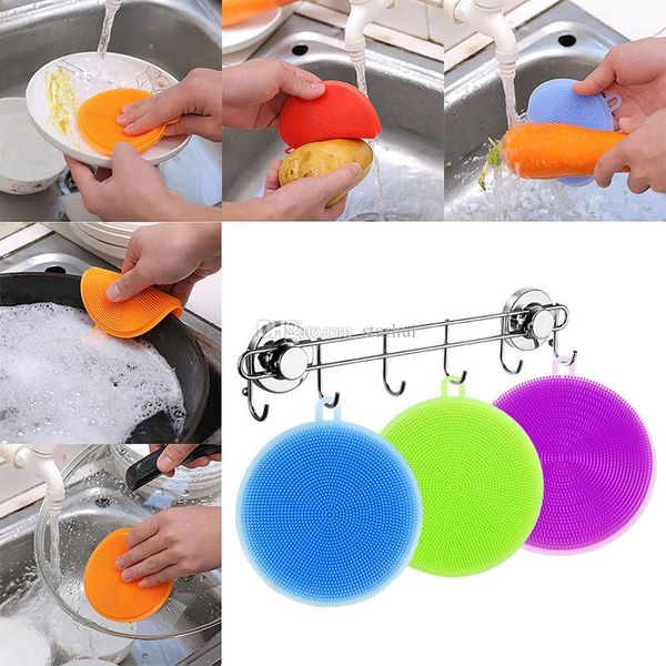 new multifunction silicone dish bowl cleaning brush scouring pad pot pan wash brushes kitchen cleaner washing tool 7 color wx9-184
new multifunction silicone dish bowl cleaning brush scouring pad pot pan wash brushes kitchen cleaner washing tool 7 color wx9-184