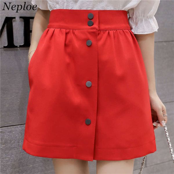 neploe pretty summer solid color a-line skirt 2018 sweet style button decoration high waist mini skirt short skirts 35687, Black
neploe pretty summer solid color a-line skirt 2018 sweet style button decoration high waist mini skirt short skirts 35687, Black