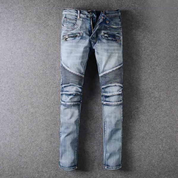 Mens Distressed Ripped Biker Jeans US Size 29~42 Slim Fit Motorcycle Biker Denim For Men Brand Designer Hip Hop Mens Jeans
Mens Distressed Ripped Biker Jeans US Size 29~42 Slim Fit Motorcycle Biker Denim For Men Brand Designer Hip Hop Mens Jeans