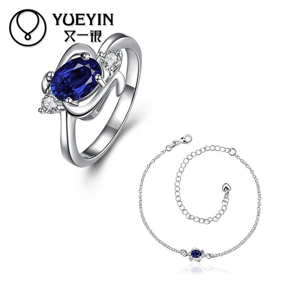 bridal fashion brand silver plated exquisite blue necklace cz crystal fahion jewelry sets for women, Slivery;golden
bridal fashion brand silver plated exquisite blue necklace cz crystal fahion jewelry sets for women, Slivery;golden