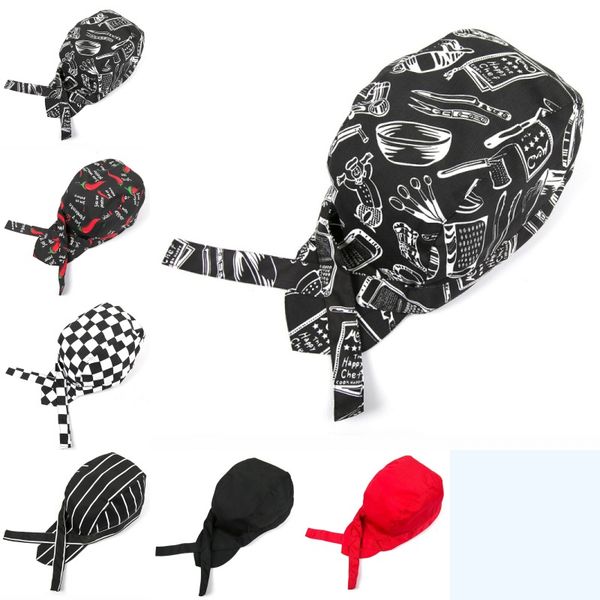 new chef hat men and women work cap pirate hat baotou ribbon headdress l fast food restaurant kitchen
new chef hat men and women work cap pirate hat baotou ribbon headdress l fast food restaurant kitchen