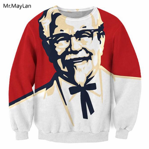 2018 autumn men sweatshirts 3d kfc printed graphic crew neck pullover hoodies 2018 fashion clothes sudaderas hombre, Black
2018 autumn men sweatshirts 3d kfc printed graphic crew neck pullover hoodies 2018 fashion clothes sudaderas hombre, Black