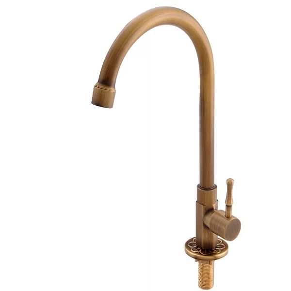 kitchen faucet antique brass carved handle basin tap single cold coper faucets 360 swivel
kitchen faucet antique brass carved handle basin tap single cold coper faucets 360 swivel