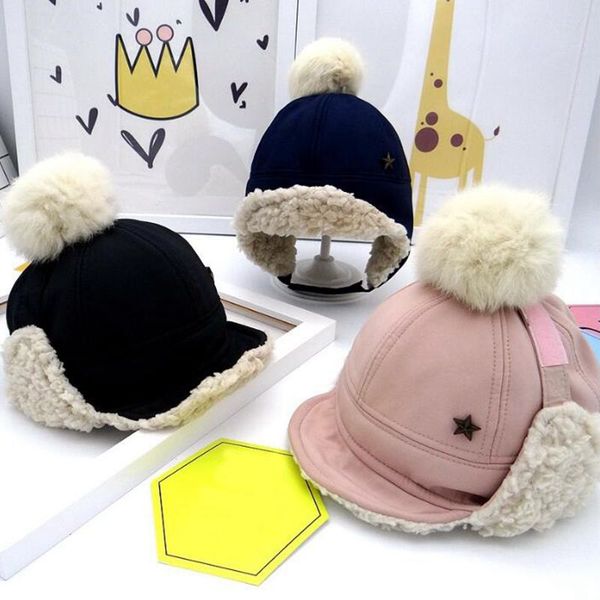 lovely baby toddler boy girl bomber hats faux fur pompoms plush star cap winter warm snow ear protector caps kids hat, Yellow
lovely baby toddler boy girl bomber hats faux fur pompoms plush star cap winter warm snow ear protector caps kids hat, Yellow