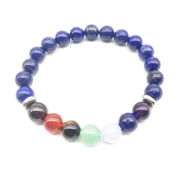 sn1338 fashion design women`s 7 chakra yoga bracelet lapis lazuli stone bracelet meditative yogi balance bracelet, Black
sn1338 fashion design women`s 7 chakra yoga bracelet lapis lazuli stone bracelet meditative yogi balance bracelet, Black