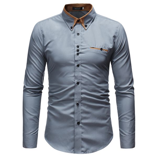 2018 men's shirt fashion business casual shirt men's clothes brand dress solid color camisa masculina, White;black
2018 men's shirt fashion business casual shirt men's clothes brand dress solid color camisa masculina, White;black