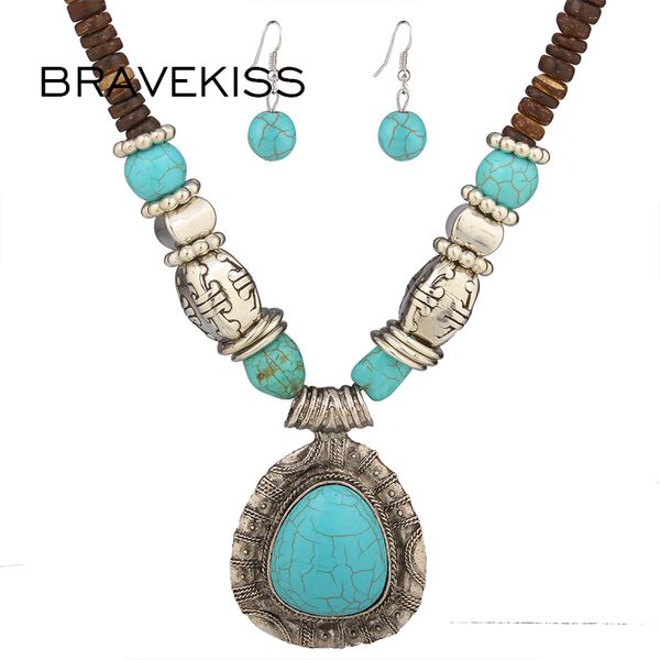 bravekiss charm ethnic style malaysian imports of natural coconut shell with stone droplet necklace set women jewelry bps0054, Silver
bravekiss charm ethnic style malaysian imports of natural coconut shell with stone droplet necklace set women jewelry bps0054, Silver