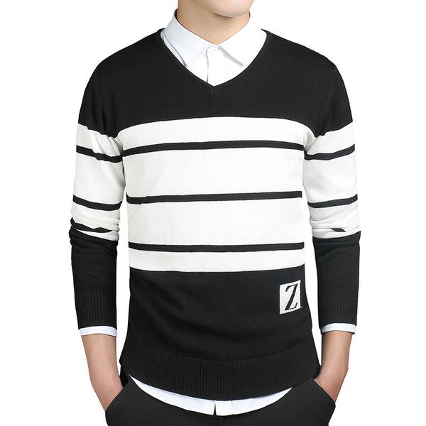 fashion sweater men 2018 new arrival casual pullover men spring autumn casual knitted brand male cotton sweaters size -3xl, White;black
fashion sweater men 2018 new arrival casual pullover men spring autumn casual knitted brand male cotton sweaters size -3xl, White;black