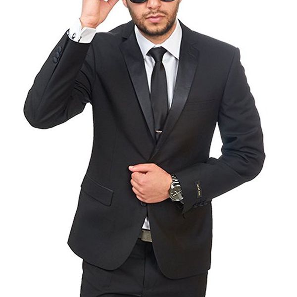 black wedding groomsmen tuxedos classic style 2018 two button two piece business men suts jacket pants new arrival, Black;gray
black wedding groomsmen tuxedos classic style 2018 two button two piece business men suts jacket pants new arrival, Black;gray