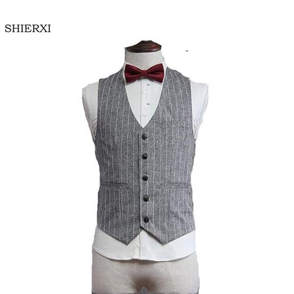 men's vests british style slim stripe sleeveless jacket waistcoat men suit vest, Black;white
men's vests british style slim stripe sleeveless jacket waistcoat men suit vest, Black;white