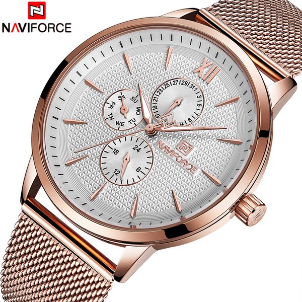 new naviforce men watch men's rose gold quartz wrist watches male 24 hour luminous date clock relogio masculio, Slivery;brown
new naviforce men watch men's rose gold quartz wrist watches male 24 hour luminous date clock relogio masculio, Slivery;brown