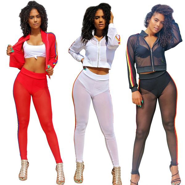 cardigan zipper perspective long sleeve two-piece set women's two piece pants women's two piece sets nightclub suits, White
cardigan zipper perspective long sleeve two-piece set women's two piece pants women's two piece sets nightclub suits, White