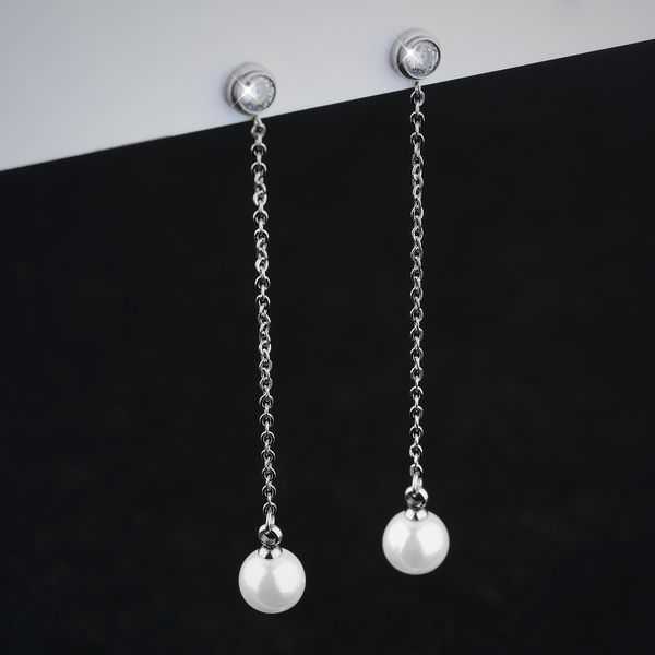 simple pearl rose gold - color and steel - color pearl fringed long earrings fringed ear wire female titanium steel female earrings, Golden;silver
simple pearl rose gold - color and steel - color pearl fringed long earrings fringed ear wire female titanium steel female earrings, Golden;silver