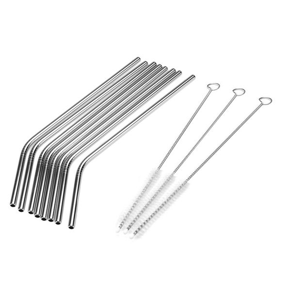 металлическая солома eco friendly многоразовые соломинки из нержавеющей стали с 3 cleaner brush kit питьевой трубки кухня бар аксессуары
металлическая солома eco friendly многоразовые соломинки из нержавеющей стали с 3 cleaner brush kit питьевой трубки кухня бар аксессуары