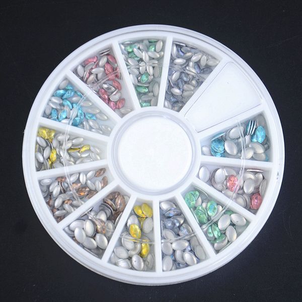 nail art wheel ab rhinestones crystal glitter acrylic multicolor oval mix sizes 3d stickers diy design decoration manicure tools, Silver;gold
nail art wheel ab rhinestones crystal glitter acrylic multicolor oval mix sizes 3d stickers diy design decoration manicure tools, Silver;gold