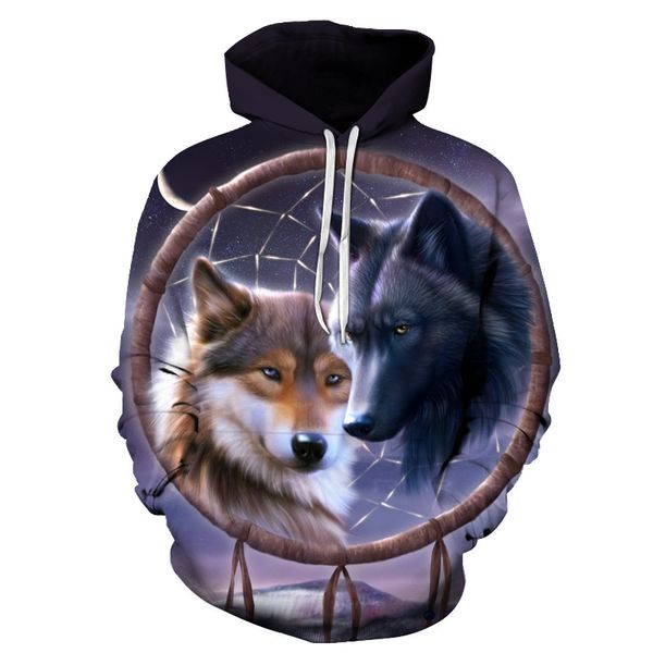 dreamcatcher wolf 3d hoodies men women pullover fashion sweatshirts male tracksuits casual pullover pocket jackets hooded coat, Black
dreamcatcher wolf 3d hoodies men women pullover fashion sweatshirts male tracksuits casual pullover pocket jackets hooded coat, Black