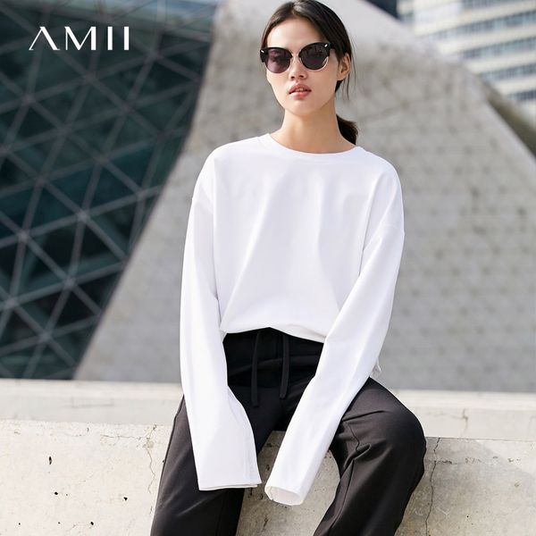 amii minimalist casual women sweatshirt 2018 long sleeve o neck female pullovers sweatshirts, Black
amii minimalist casual women sweatshirt 2018 long sleeve o neck female pullovers sweatshirts, Black
