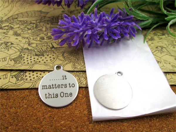40pcs--"......it matters to this one"stainless steel charms more style for choosing diy charms pendants for necklace, Bronze;silver
40pcs--"......it matters to this one"stainless steel charms more style for choosing diy charms pendants for necklace, Bronze;silver