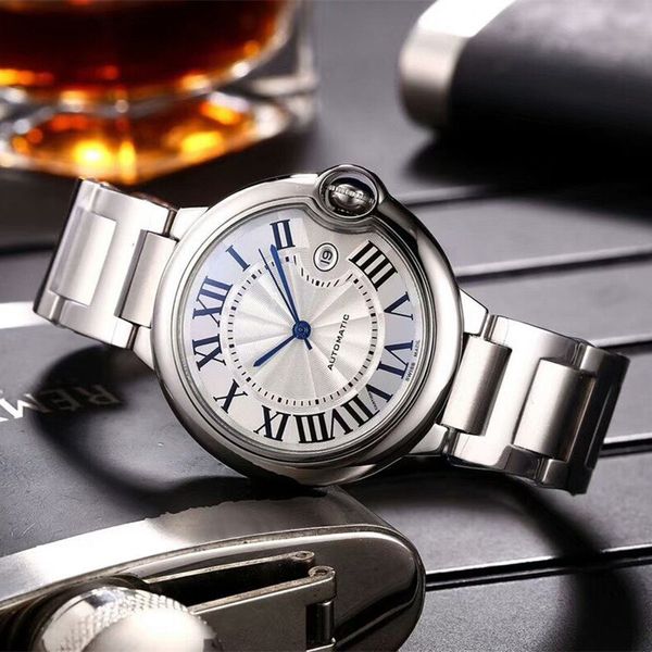 

hk factory luxury mens watches automatic mechanical watch japan miyota 8215 movement sapphire glass mens wristwatch waterproof, Slivery;brown