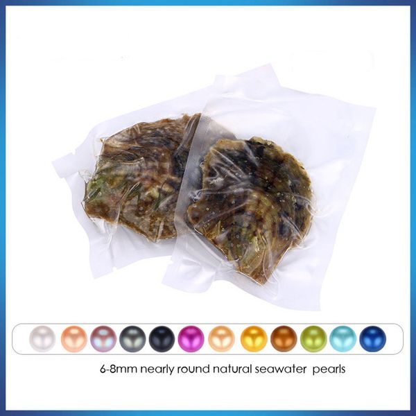 2018 round diy akoya oyster jewelry 6-7 mm 25color seawater pearl oyster as mystery gift with vacuum package wholesale, White
2018 round diy akoya oyster jewelry 6-7 mm 25color seawater pearl oyster as mystery gift with vacuum package wholesale, White