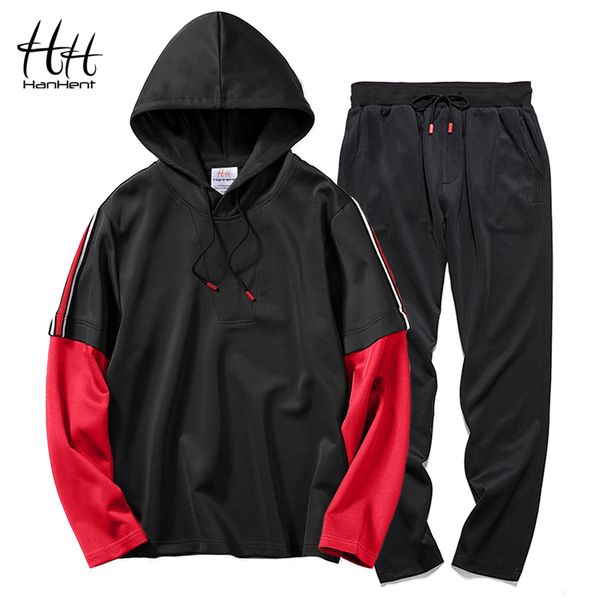 hanhent new fashion men's suit hooded pullover sweatshirt pants long 2018 streetwear men's jogger solid stitching sportswear, Gray
hanhent new fashion men's suit hooded pullover sweatshirt pants long 2018 streetwear men's jogger solid stitching sportswear, Gray