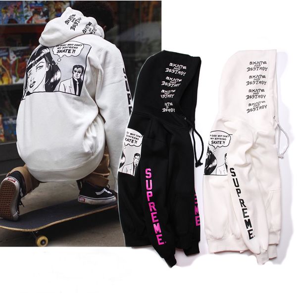 2018 New Supre Hoodies Comic Boyfriend Hooded Sweatshirts Hooded Fashion Man Couple Hoodies Brand Joint Long Sleeved Big LOGO Sweatshirts
2018 New Supre Hoodies Comic Boyfriend Hooded Sweatshirts Hooded Fashion Man Couple Hoodies Brand Joint Long Sleeved Big LOGO Sweatshirts
